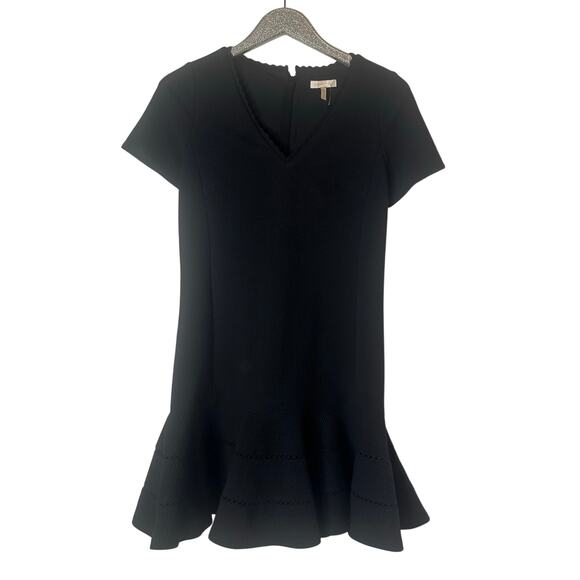 Rebecca Taylor V neck Black Knit Dress - Picture 8 of 9
